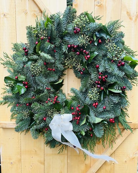 Frosted Spruce spruce Christmas wreath